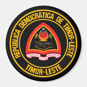 Oost-Timor-ronde Embleem Magneet