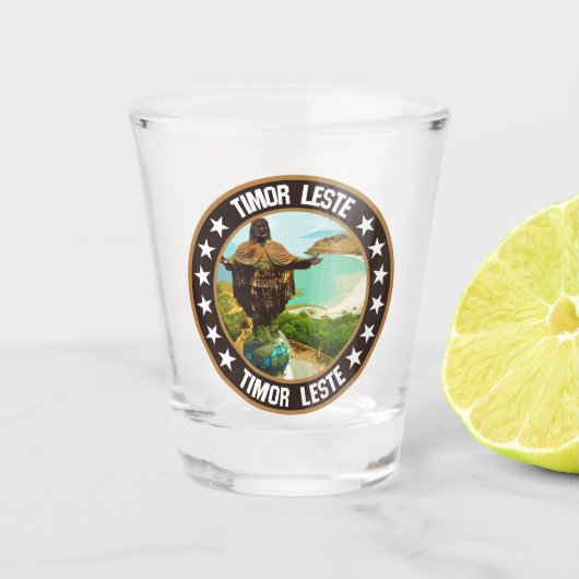 Oost-Timor Shot Glas (Voorkant)