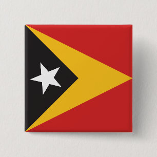 Oost-Timor Vierkante Button 5,1 Cm