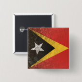 Oost-Timor Vierkante Button 5,1 Cm (Voorkant /achterkant)