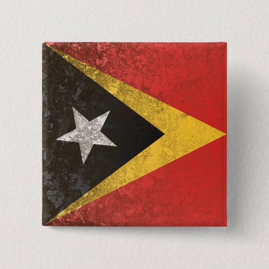 Oost-Timor Vierkante Button 5,1 Cm (Voorkant)