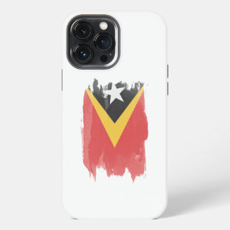 Oost-Timor vlag borstelslag, nationale vlag iPhone 13 Pro Max Hoesje