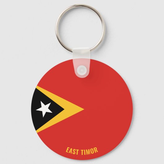 Oost-Timor - Vlag charmerend patriottisch Sleutelhanger (Voorkant)