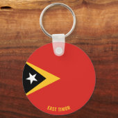 Oost-Timor - Vlag charmerend patriottisch Sleutelhanger (Voorkant)