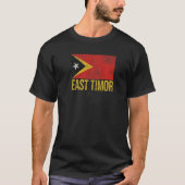 Oost-Timor vlag Dili T-shirt (Voorkant)