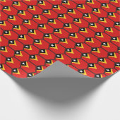 Oost-Timor Vlag Honeycomb Wrapping Paper Cadeaupapier (Hoek)