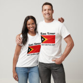 Oost-Timor vlag + kaart + tekst T-shirt (Unisex)