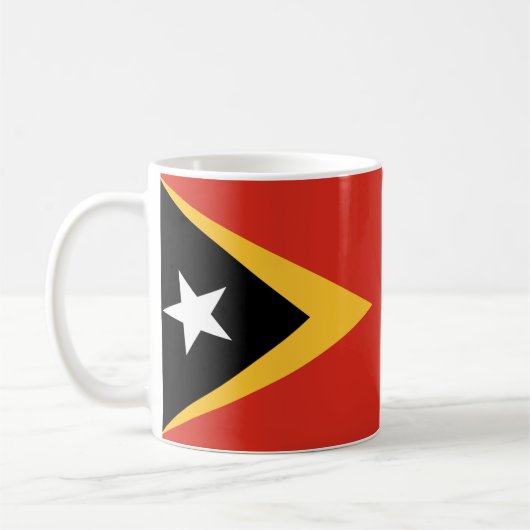 Oost-Timor Vlag Keramische Mok (Links)