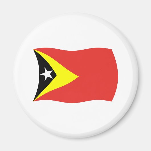 Oost-Timor Vlag Magnet (Voorkant)