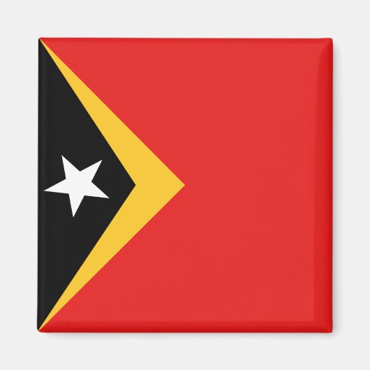 Oost-Timor Vlag Magnet (Voorkant)