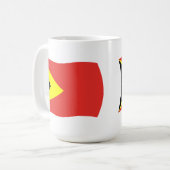 Oost-Timor Vlag Mokkop Koffiemok (Voorkant links)