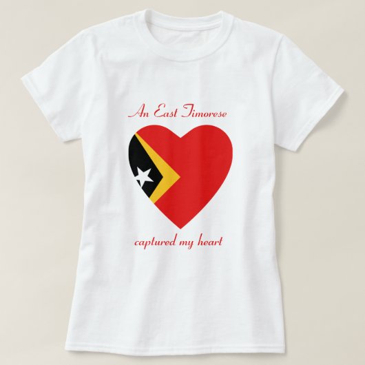Oost-Timor Vlag Schat T-Shirt (Design voorkant)