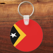 Oost-Timor Vlag Sleutelhanger (Voorkant)