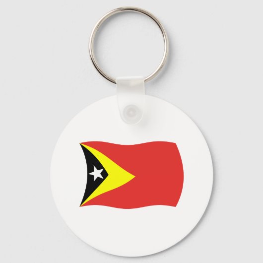 Oost-Timor Vlag Sleutelhanger (Voorkant)