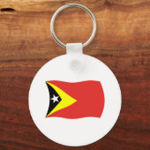Oost-Timor Vlag Sleutelhanger (Voorkant)