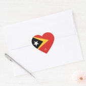 Oost-Timor vlag Splendid Patriotic Hart Sticker (Envelop)