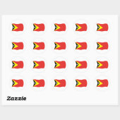 Oost-Timor Vlag Sticker (Vel)