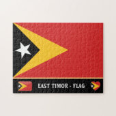 Oost-Timor Vlag & Timorese land / Oost-Timor Legpuzzel (Horizontaal)