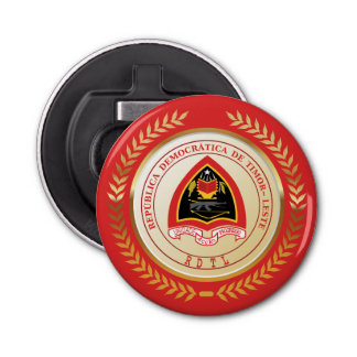 Oost-Timor Wapenschild Button Flesopener