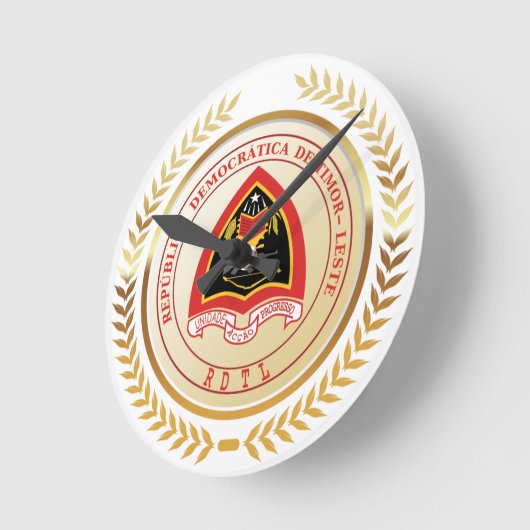 Oost-Timor Wapenschild Ronde Klok (Hoek)
