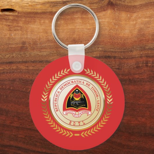 Oost-Timor Wapenschild Sleutelhanger (Achterkant)