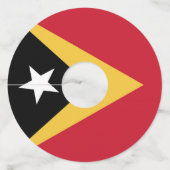 Oost-Timor Wijnglaslabel (Voorkant)