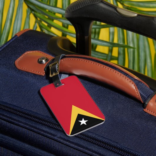 Oost-Timorese vlag Bagagelabel (Voorkant Insitu 1)