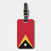 Oost-Timorese vlag Bagagelabel (Voorkant verticaal)