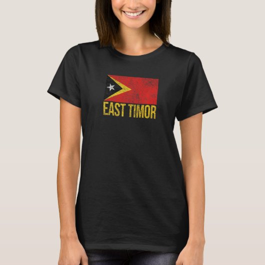 Oost-Timorese vlag Dili T-shirt (Voorkant)