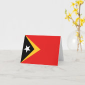 Oost-Timorese Vlag Notitiekaart (Gele Bloem)
