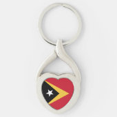 Oost-Timorese vlag Sleutelhanger (Voorkant)