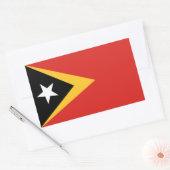 Oost-Timorese vlag, vlag van Oost-Timor Rechthoekige Sticker (Envelop)