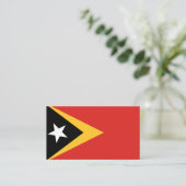 Oost-Timorese vlag, vlag van Oost-Timor Visitekaartje (Staand voorkant)