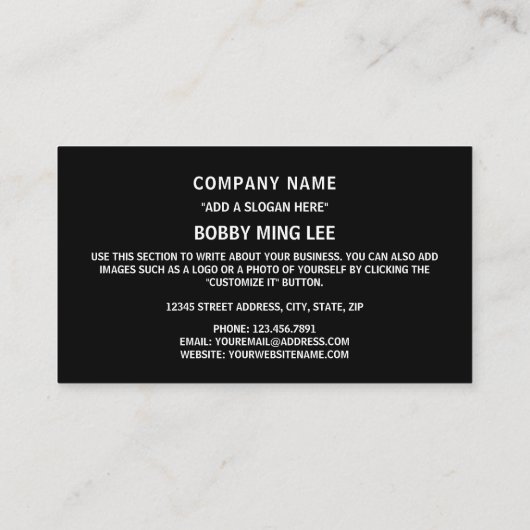 Oost-Timorese vlag, vlag van Oost-Timor Visitekaartje (Achterkant)