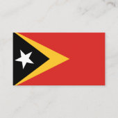 Oost-Timorese vlag, vlag van Oost-Timor Visitekaartje (Voorkant)