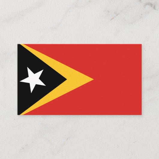 Oost-Timorese vlag, vlag van Oost-Timor Visitekaartje (Voorkant)