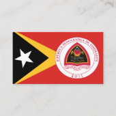 Oost-Timorese Vlag & Wapen, Oost-Timor Visitekaartje (Voorkant)