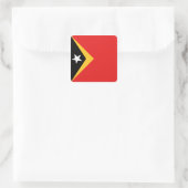 Oost-Timorese Vlagsticker Vierkante Sticker (Tas)