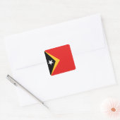 Oost-Timorese Vlagsticker Vierkante Sticker (Envelop)