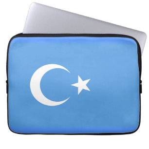 Oost-Turkestaan Oeigoerse vlag Laptop Sleeve