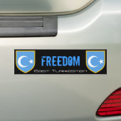 Oost-Turkestan Bumpersticker (Op auto)