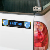 Oost-Turkestan Bumpersticker (Op Truck)