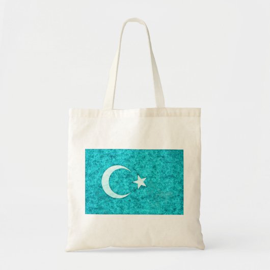 Oost-Turkestan Vlag pen en inkteffect Tote Bag (Voorkant)