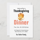 Oost-Turkije, Thanksgiving diner Kaart (Voorkant)