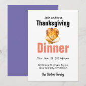 Oost-Turkije, Thanksgiving diner Kaart (Voorkant / Achterkant)