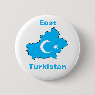 Oost-Turkistan Ronde Button 5,7 Cm