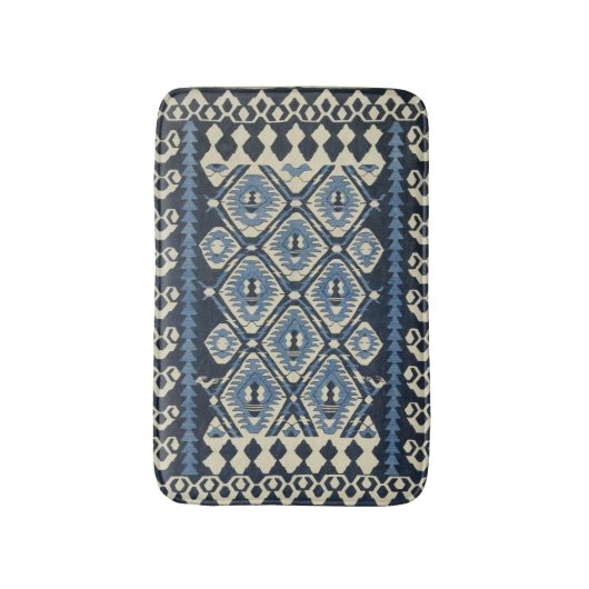 oost-Turks Perzisch tapijtblauw Badmat (Voorkant Verticaal)