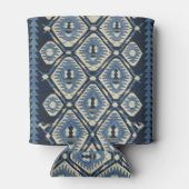 oost-Turks Perzisch tapijtblauw Blikjeskoeler (Achterkant)