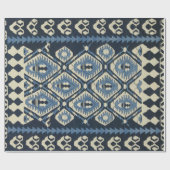 oost-Turks Perzisch tapijtblauw Cadeaupapier (Vlak)