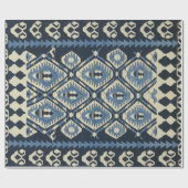 oost-Turks Perzisch tapijtblauw Cadeaupapier (Vlak)